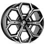 Легковой диск Skill Wheels SV111 9,5x22 6x139,7 ET5 106,1 чёрный + полированные спицы